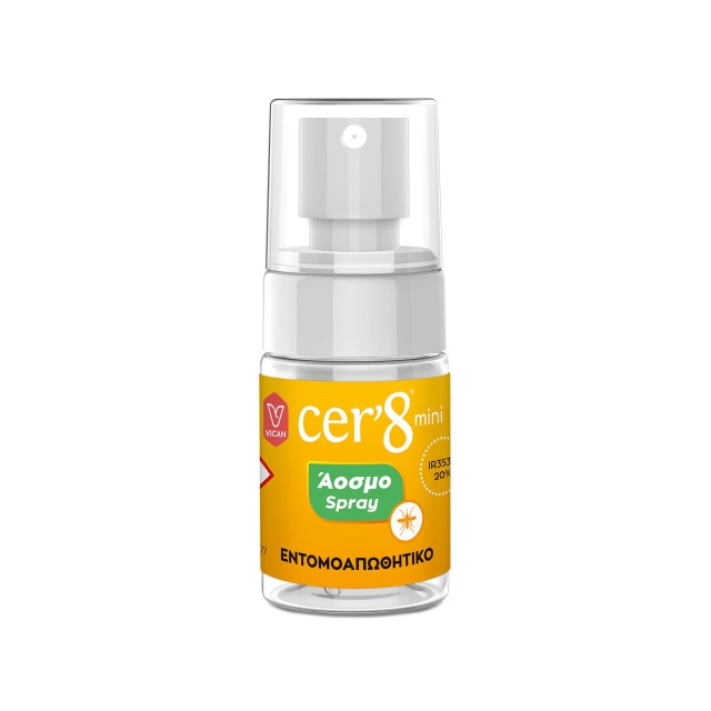 Vican Cer8 Mini Άοσμο Εντομοαπωθητικό Spray 30ml