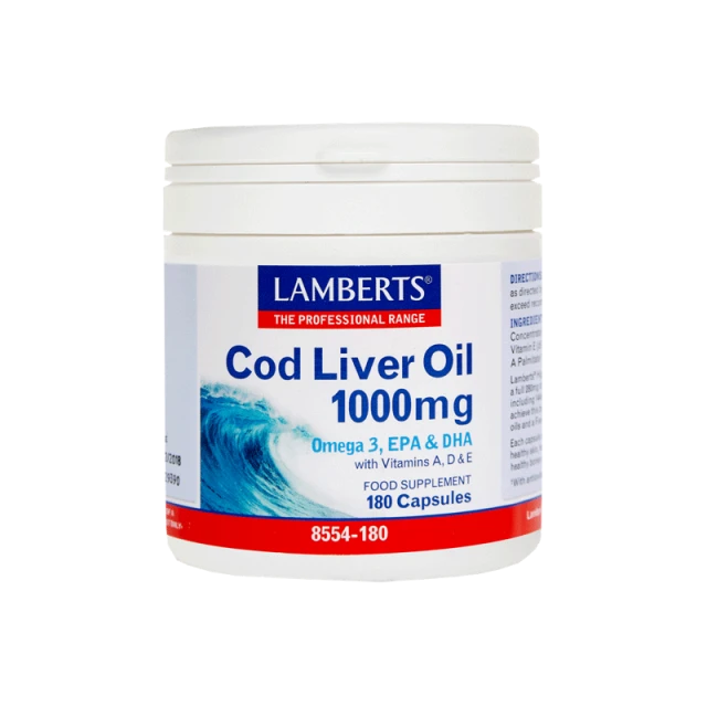 Lamberts Cod Liver Oil 1000mg 180caps