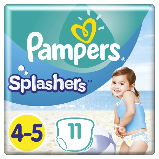 Pampers Splashers Πάνες No 4-5 (9-15kg) 11τμχ