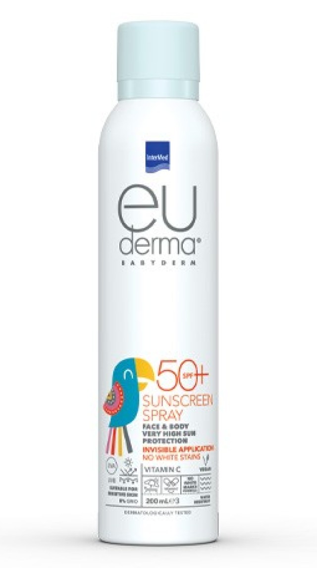 Intermed Euderma Babyderm Face & BodySunscreen Spray SPF50 200ml