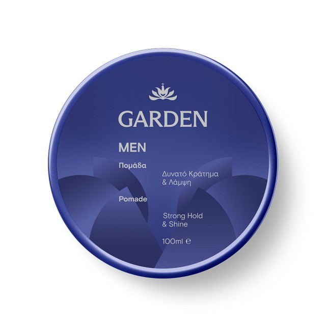 Garden Men Hair Pomade Πομάδα Μαλλιών για Δυνατό Κράτημα & Λάμψη 100ml