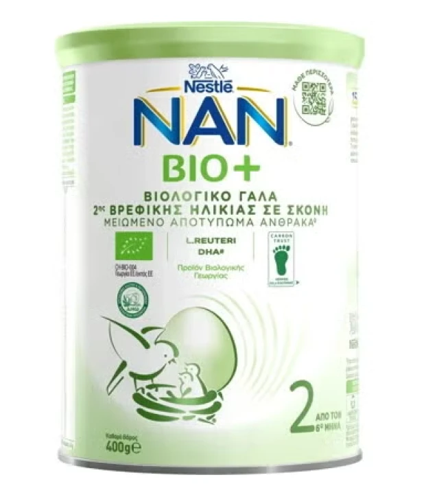 Nestle Nan Bio+ 3 Βιολογικό Γάλα από τον 6ο Μήνα 400g