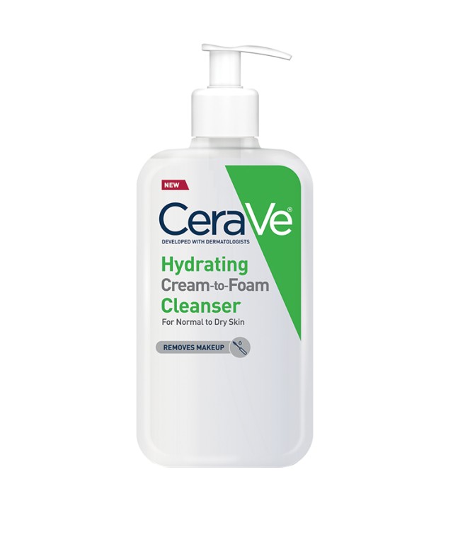 Cerave Hydrating Cream to Foam Cleanser Κανονικό έως Ξηρό Δέρμα 236ml