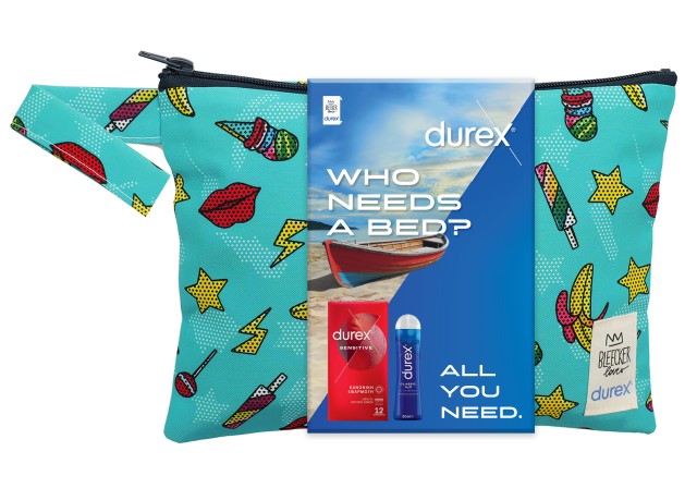 Durex Summer x Bleecker Kit Προφυλακτικά Sensitive 12τμχ & Λιπαντικό 50ml