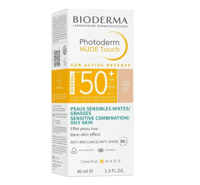 Bioderma Photoderm Nude Touch Very Light SPF50 40ml