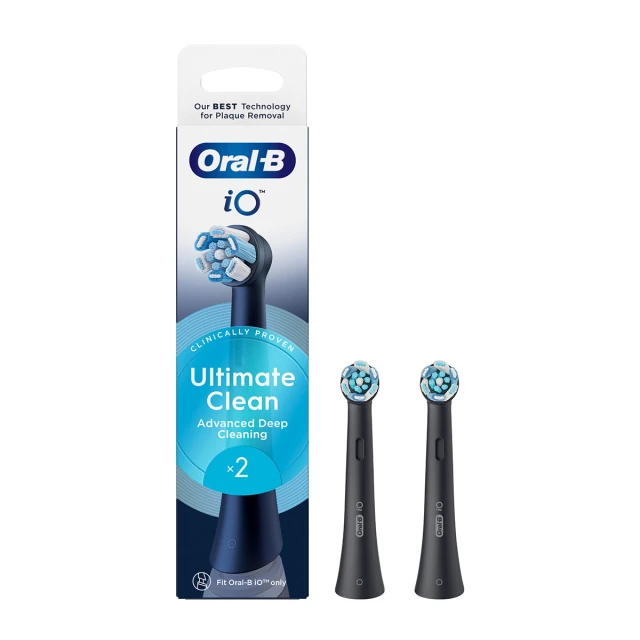 Oral-B Ανταλλακτικές Κεφαλές iO Ultimate Clean Μαύρο 2τμχ