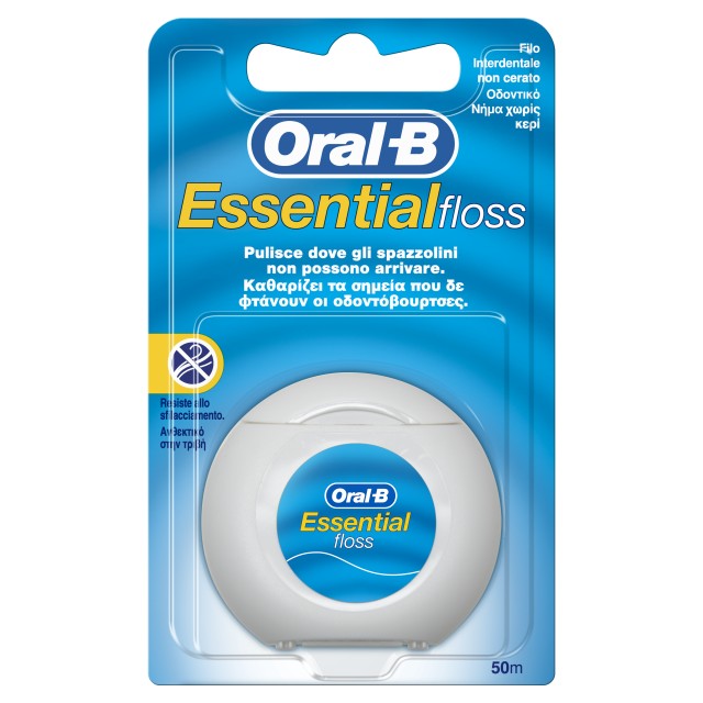 Oral-B Essential Οδοντικό Νήμα Χωρίς Κερί 50m