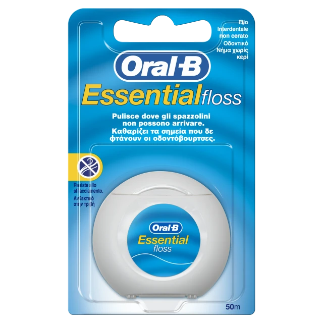Oral-B Essential Οδοντικό Νήμα Χωρίς Κερί 50m