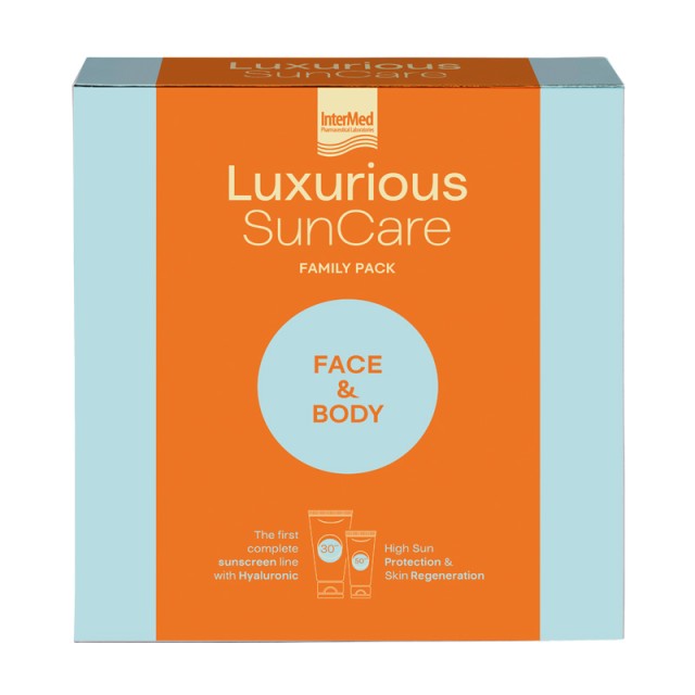 Luxurious Suncare Family Pack Face SPF50 75ml & Body SPF30 200ml