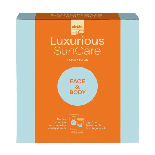 Intermed Luxurious Suncare Family Pack Face SPF50 75ml & Body SPF30 200ml