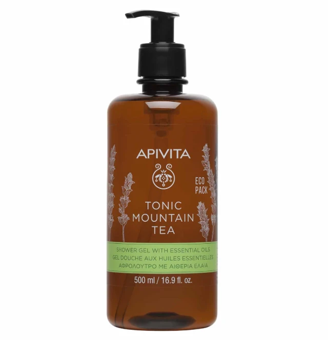 Apivita Tonic Mountain Tea Αφρόλουτρο 500ml