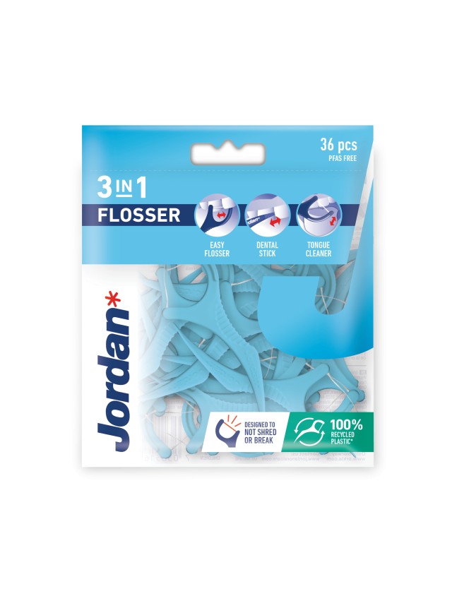 Jordan 3 in 1 Flosser Οδοντικό Νήμα 36τμχ